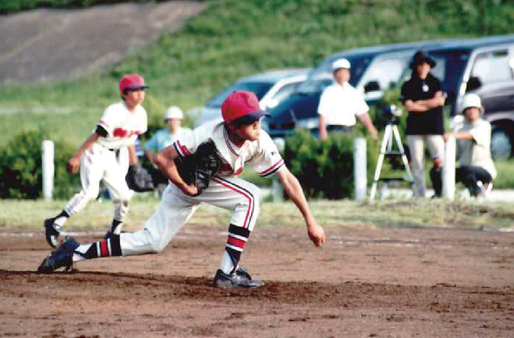 主将を務めた逗子オリーブス。ここでも、明るい監督、コーチ、チームメイトに恵まれ、野球が大好きになった小学校時代だった。